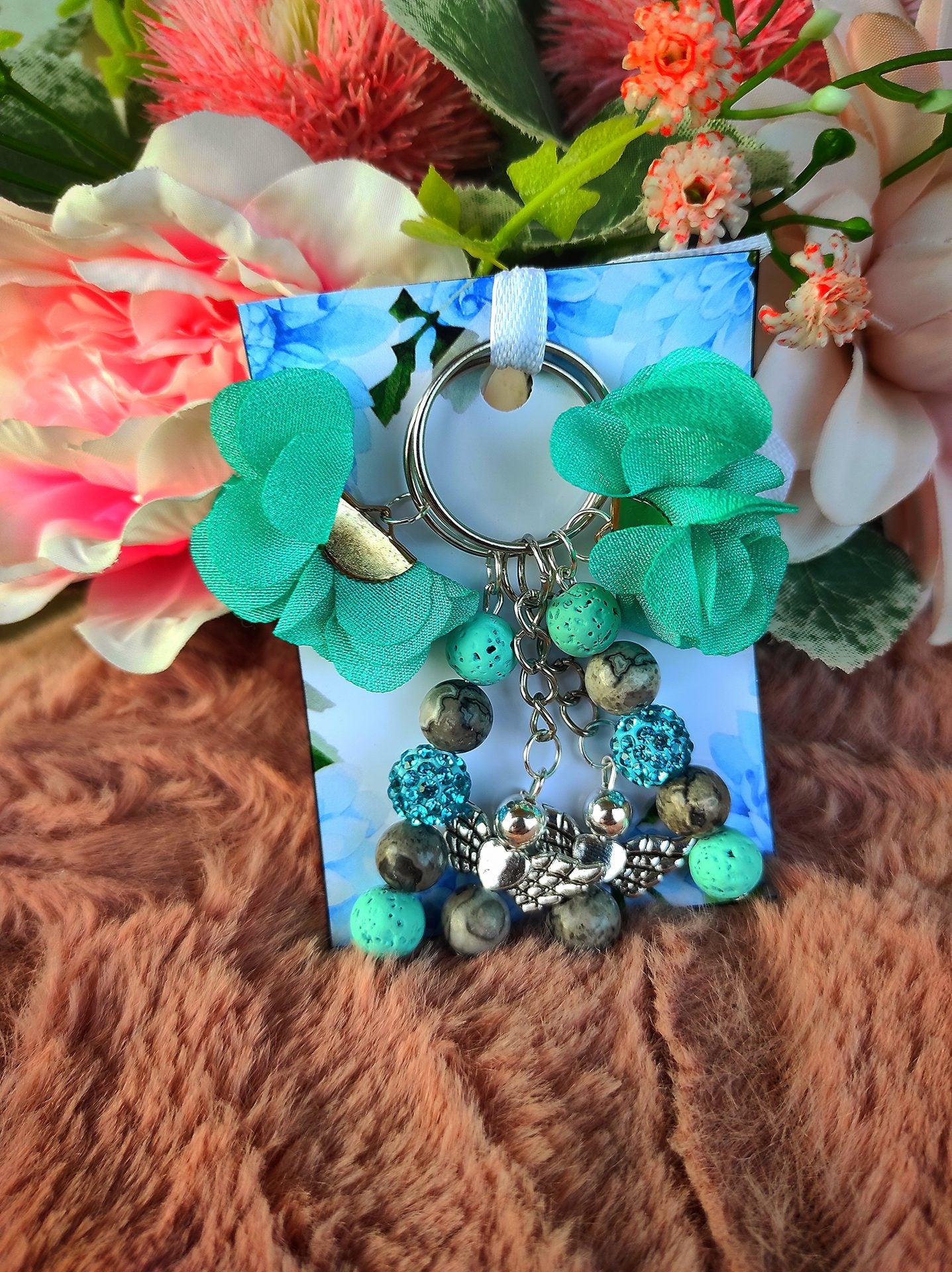 Anya és lánya kék kulcstartó szett